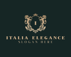 Elegant Regal Horse  logo design