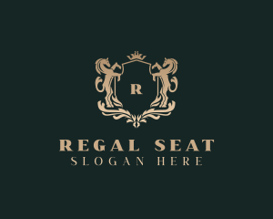 Elegant Regal Horse  logo design