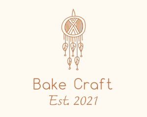 Boho Dreamcatcher Macrame logo design