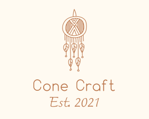 Boho Dreamcatcher Macrame logo design