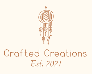 Boho Dreamcatcher Macrame logo design