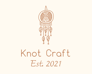 Macrame - Boho Dreamcatcher Macrame logo design