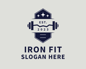 Barbell - Gym Weights Barbell logo design