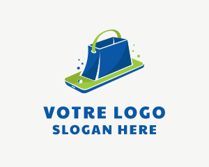 Device - Online Shopping Bag logo design