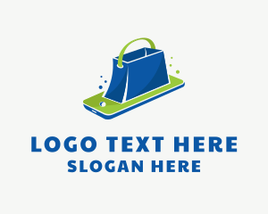 Online Shopping Bag Logo