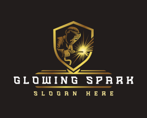 Spark Welding Industrial logo design