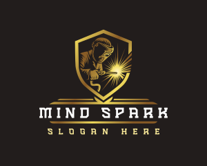 Spark Welding Industrial logo design