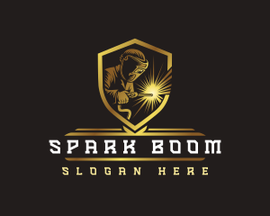 Spark Welding Industrial logo design