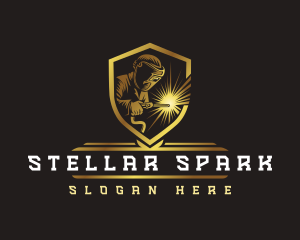 Spark Welding Industrial logo design