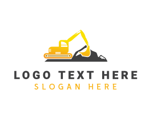 Worker - Industrial Excavator Builder logo design