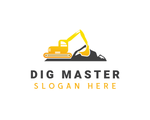 Excavator - Industrial Excavator Builder logo design