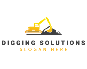 Excavator - Industrial Excavator Builder logo design