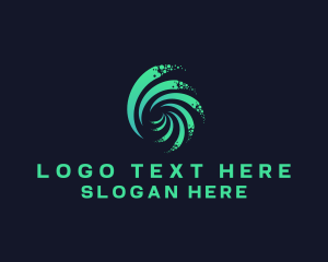 Movement - Creative Wave Swirl logo design