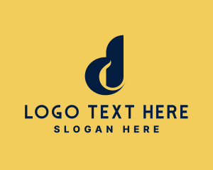 Negative Space - Digital Multimedia Agency Letter D logo design