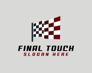 Finish - Motorsport Racing Flag logo design