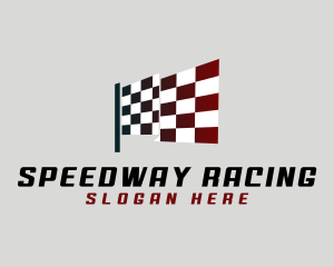 Motorsport - Motorsport Racing Flag logo design