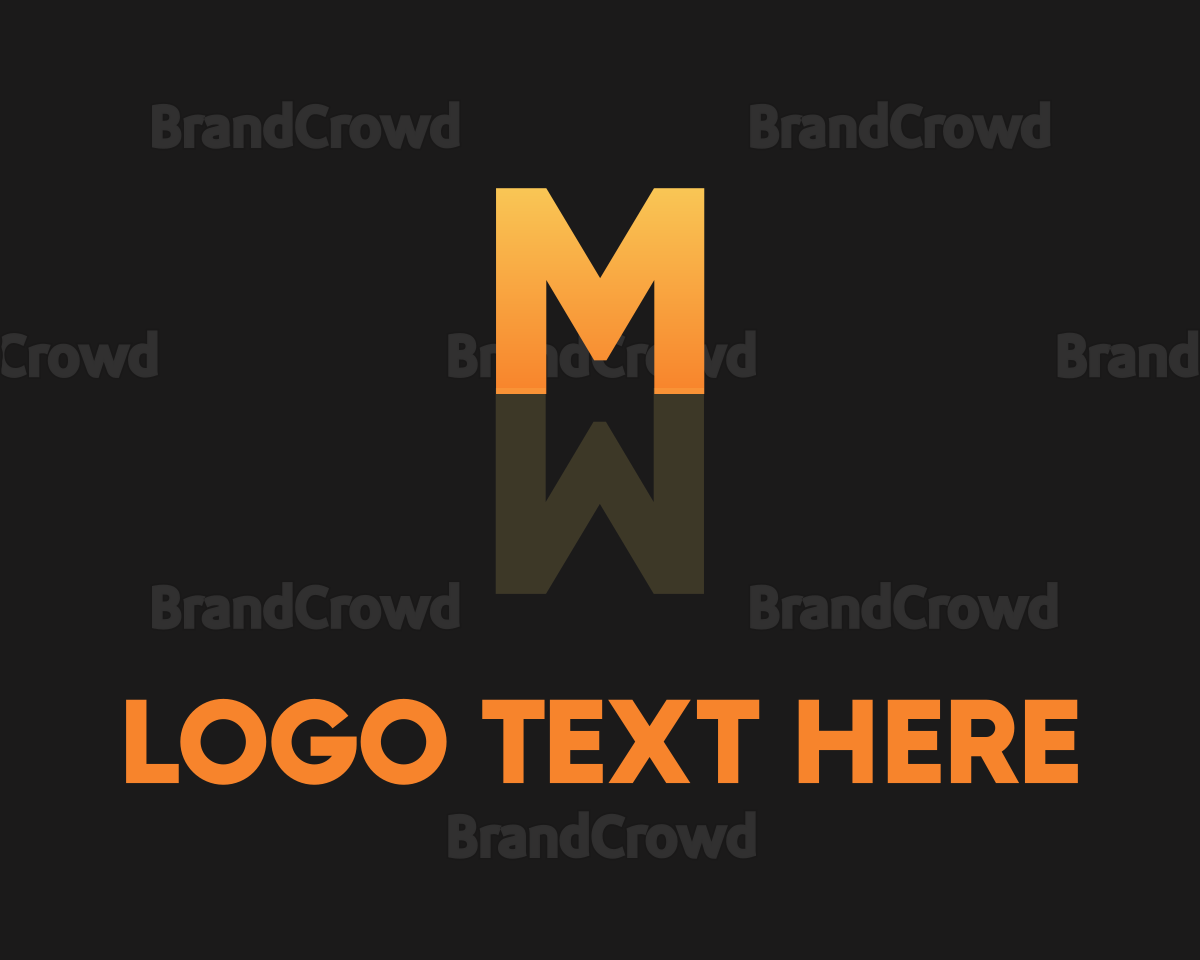 Gradient M Reflection Logo Brandcrowd Logo Maker