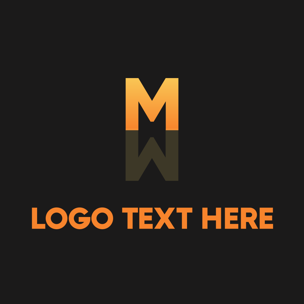 Letter M Mirror Reflection Logo | BrandCrowd Logo Maker