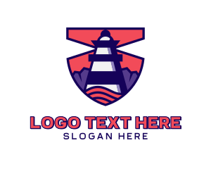 Coastal - Coastal Harbor Lighthouse logo design