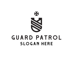 Patrol - Royal Cross Shield logo design