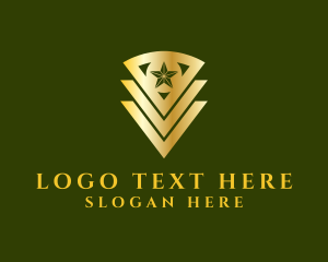 Military Base - Army Badge Star logo design
