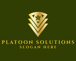Platoon - Army Badge Star logo design