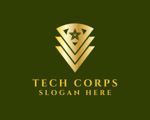 Corps - Army Badge Star logo design