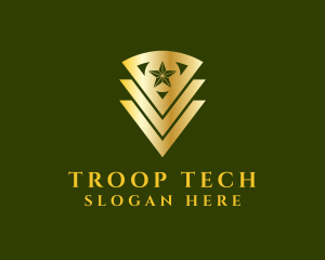 Troop - Army Badge Star logo design