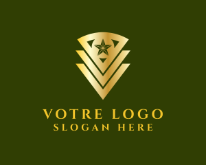 Star - Army Badge Star logo design