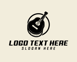 String Instrument - Acoustic Guitar Instrument logo design