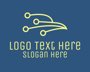 Electric - Tech Abstract Bird logo design