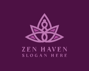 Zen Lotus Yoga  logo design