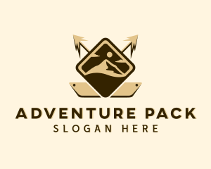 Arrow Mountain Nature logo design