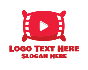 Videographer - Vlog Player Pillow logo design
