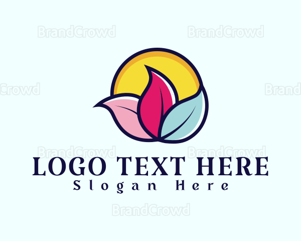 Floral Leaf Spa Logo