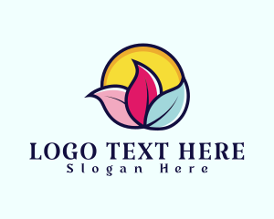 Flower - Floral Leaf Spa logo design