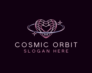 Love Heart Orbit logo design