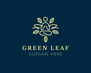 Zen Leaf Meditation  logo design