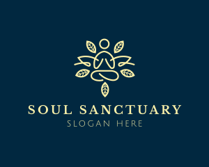 Spirituality - Zen Leaf Meditation logo design