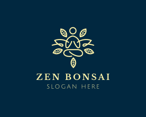 Zen Leaf Meditation  logo design