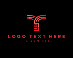 Gradient - Generic Business Letter T logo design