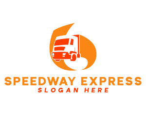 Orange Courier Express logo design