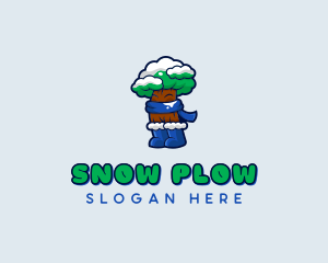 Snow Tree Garden logo design