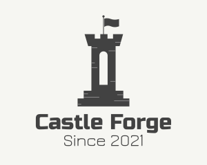 Medieval Castle Turret logo design