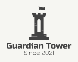 Medieval Castle Turret logo design