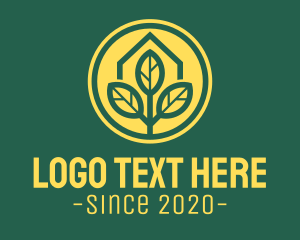 Environmental - Ecology Leaf Realty House logo design