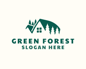 Forest Cabin House logo design