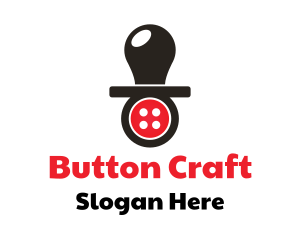 Button Baby Pacifier  logo design