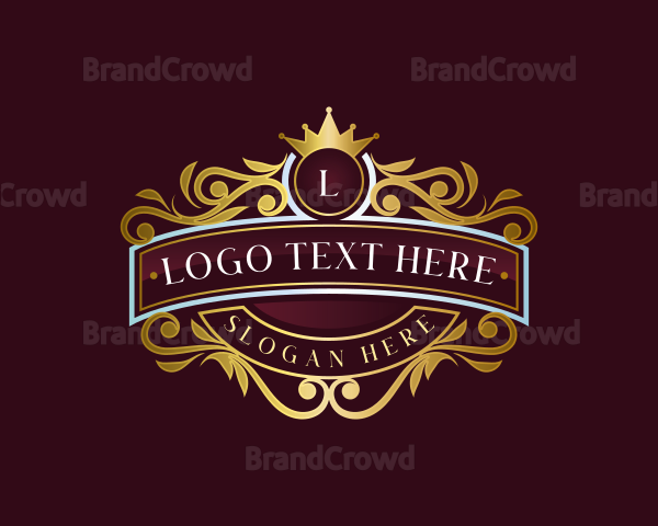 Premium Crown Ornament Logo