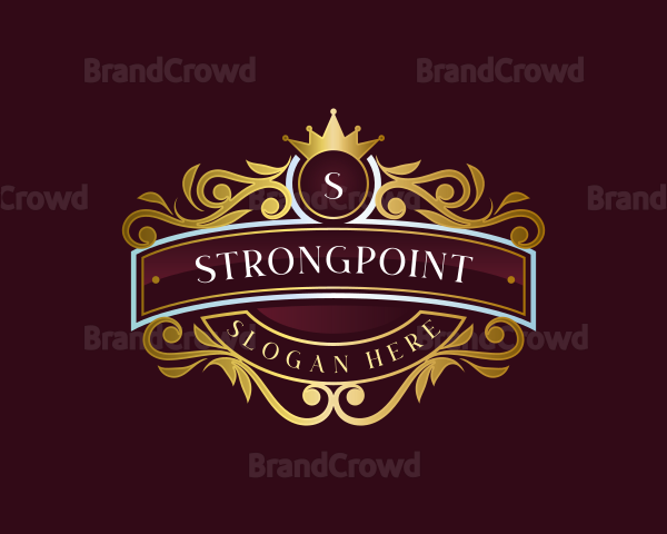 Premium Crown Ornament Logo